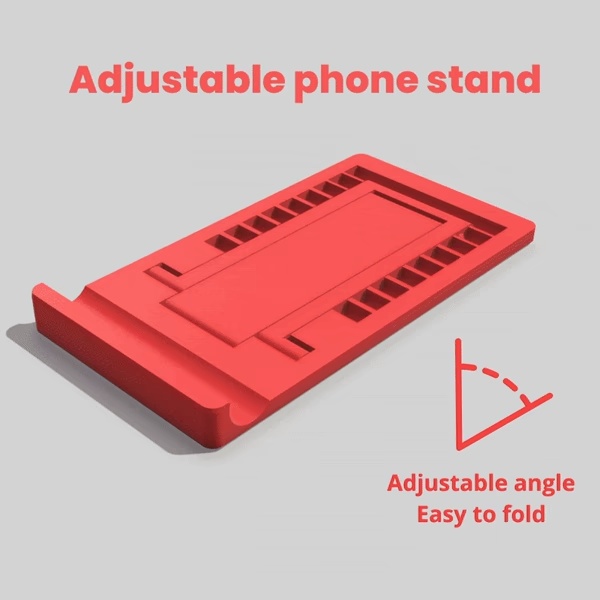 Phone stand with adjustable angle-0