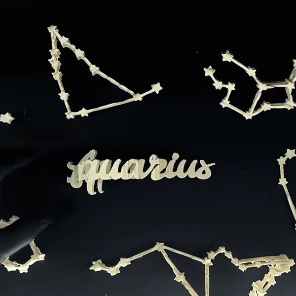 Text Flip - Aquarius Constellation♒