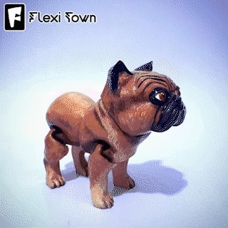 Flexi Print-in-Place Bulldog