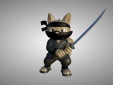 Squirrel Ninja with Sword-1