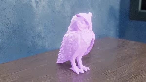 ローポリフクロウ