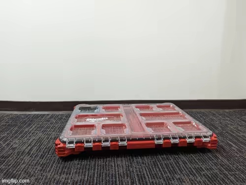 MILWAUKEE SHALLOW BIN WITH HEX HOLDER FOR PACKOUT-3