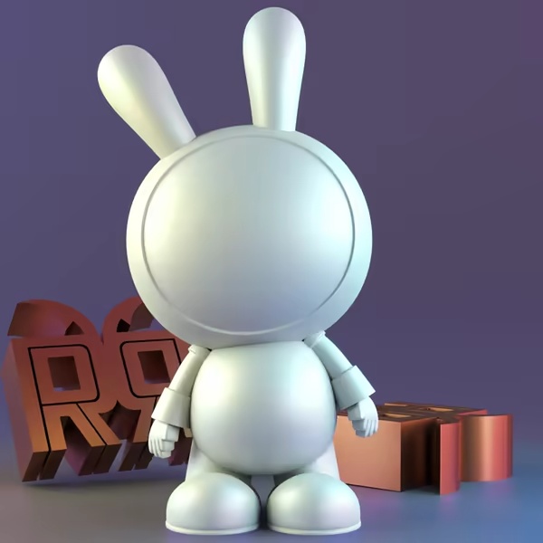 cute bunny astronaut