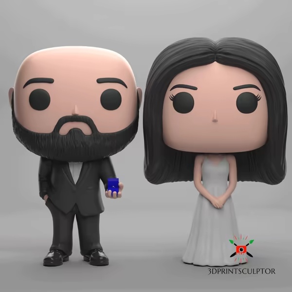 Funko Couple Wedding Cake Topper 03