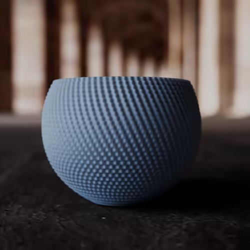 Pixel Vase V3 | Globe Shape | Plant Pot  | Plantar-0