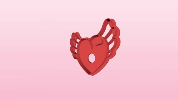 winged heart cookie cutter
