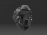 Cyborg Android Cosplay Kask-0