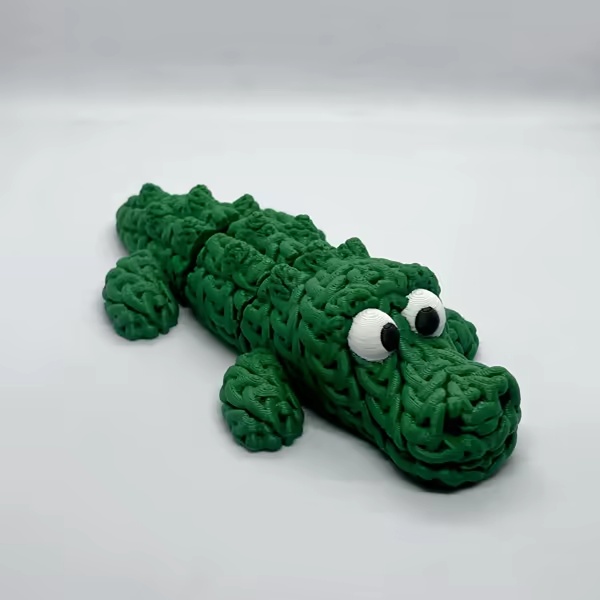 Knitted Flexi Crocodile-1