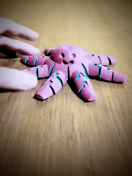 Osmia Flexible Angry Happy Octopus Spinning Toy-4