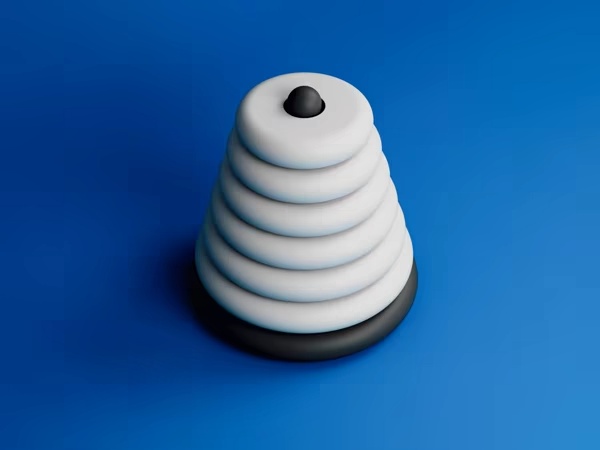 Chunky Stackable Rings | Montessori Toy-0