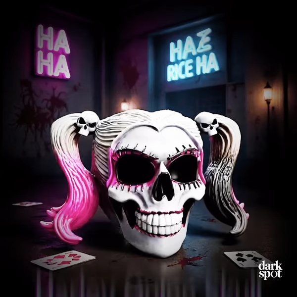 Harley Quinn Skull Dark Decoration