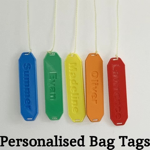 Etichette per borse personalizzate (con nomi)