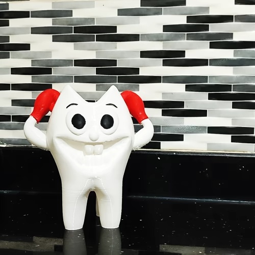 Simpáticos portacepillos sonrientes