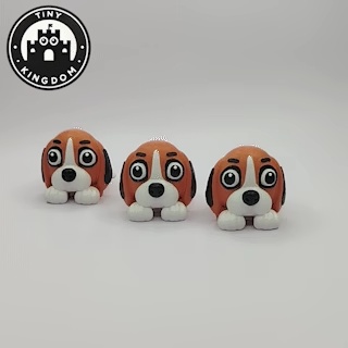 Flexi Tiny Beagle, Keycahin version and 3mf files included-0