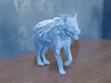 Low Poly Hyena-0