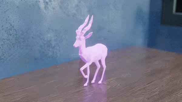 Low Poly Gazelle