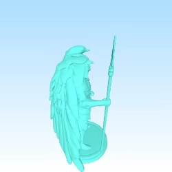 Angel warden with pike and armor-0