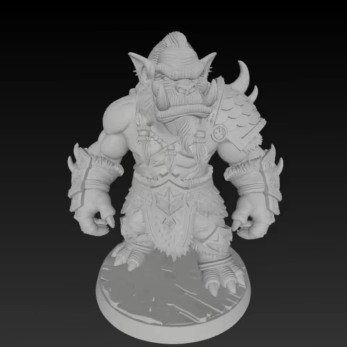 Tabletop Figur Boss Orc ❤️-2