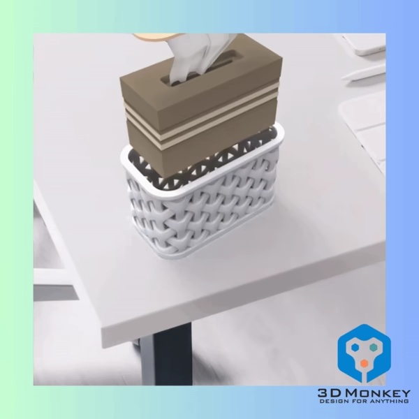 BASKET SHAPE TISSUE BOX 籃形紙巾盒 衛生紙盒 面紙盒 篮形纸巾盒 tissue box