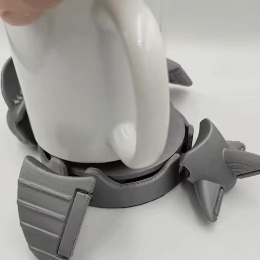 Airplane Mug Holder STL with Moving Parts Cup Stand Desk Org