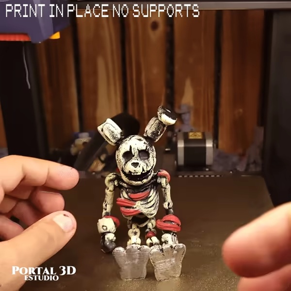 springtrap skelet / PRINT-IN-PLACE ZONDER STEUNMATERIAAL-0