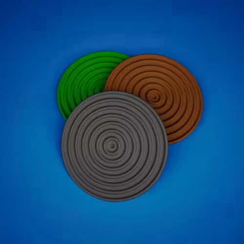 Drink Coaster | Cup Coaster | Spiral Pattern Drink Coasters-0