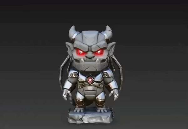 Techno-Gargoyle Statue-3
