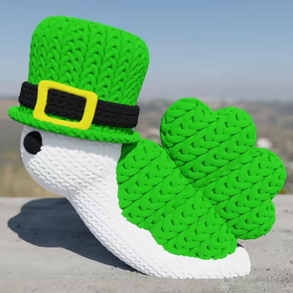 knitted patrick snail (cute)-0