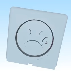 Emotional Faces Cube dice-3