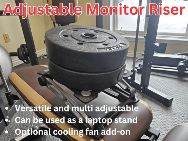 LAPTOP STAND -  ADJUSTABLE MONITOR RISER
