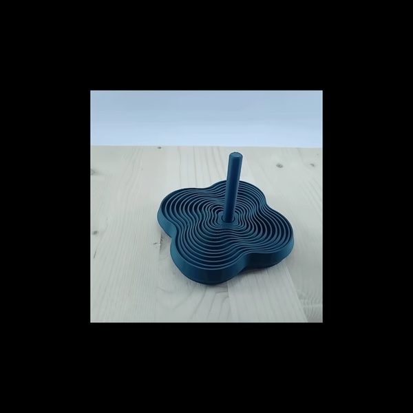 Fractal Fidget Curvy 4 Poles With Handle