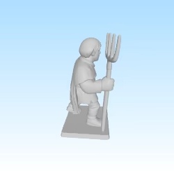 Peasant medieval time in old school fig