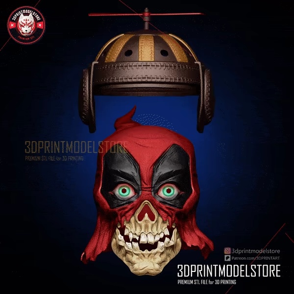 Headpool Zombie - Deadpool Mask - Marvel Cosplay