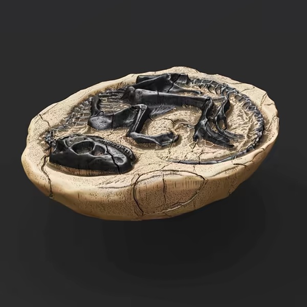 Artistic 3D  Dinosaur Reconstruction: Small Theropod Fossil