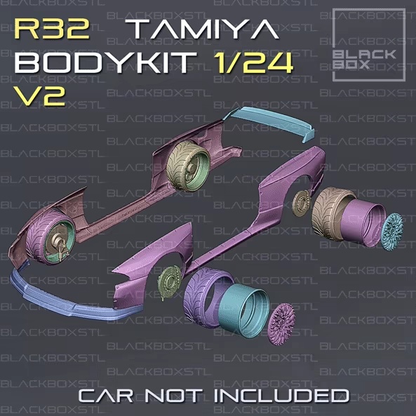 GTR R32 BODYKIT V2 For tamiya 1/24