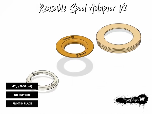 Reusable Refill Spool Adaptor V2-3