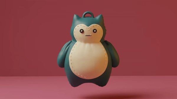 POKÉMON SNORLAX RAGDOLL KEYCHAIN OR PENDANT-0