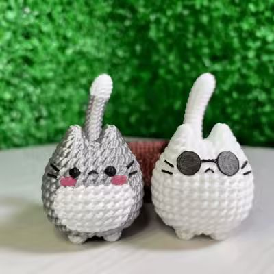 Home page module: CUTE CAT KNITTED CROCHET - STL & 3MF MULTICOLOR