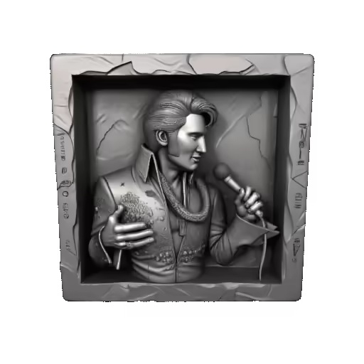Elvis Presley Stone Painting