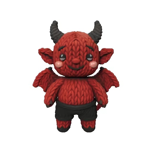 knitted devil / Strick Teufel-1