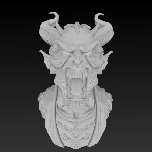 Devil Screaming Bust ❤️-1