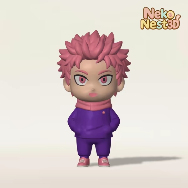 Yuji Itadori – Cute Anime Figure (Jujutsu Kaisen)