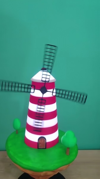 Floating Island Windmill Lamp-4