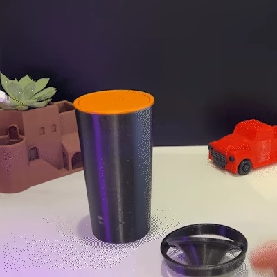 TUMBLER MINI GARBAGE BIN FOR CARS, DESK-1