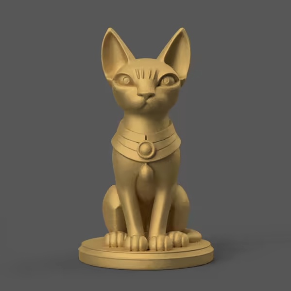 Stunning Pharaonic Statue STL File for Unique Decor-0