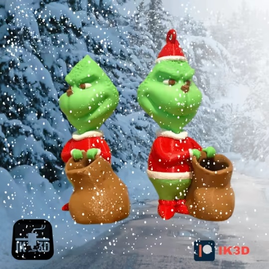 GRINCH MINI HEYKELCIK - DESTEK YOK-0