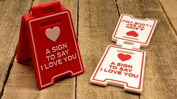 Love #6 - "Ik hou van je"-bord (Valentijnsdag)