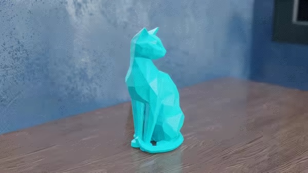 Gatto Low Poly