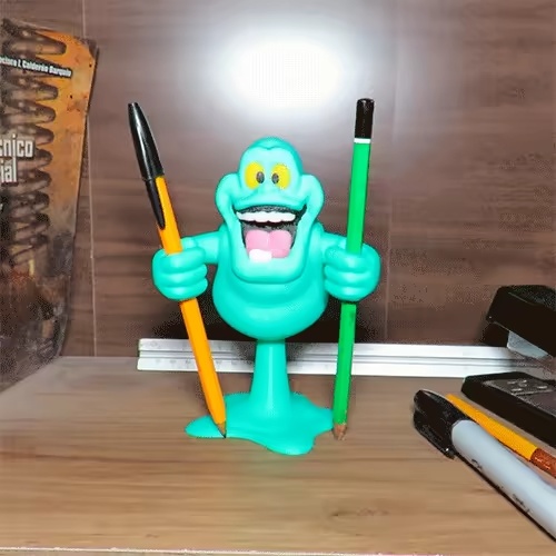SLIMER FANART BRUSH OR PEN HOLDER