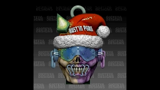 Xmas Ornaments Megadeath Vic Rattlehead